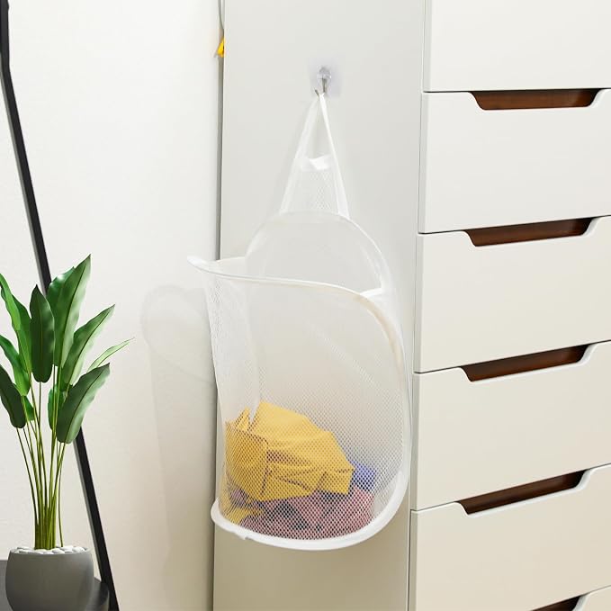 Mozeat Lens Space-Saving Hanging Laundry Hamper - Image 6