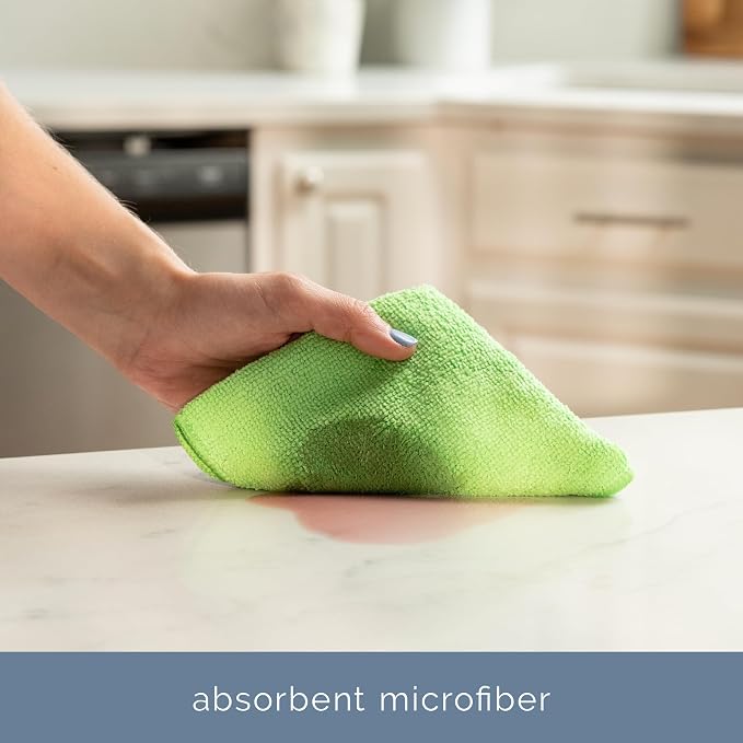 S&T INC. Microfiber Cleaning Cloth, 100 Pack, 11.5" x 11.5" - Image 2