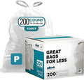 Plasticplace Drawstring Trash Bags, Compatible by Plasticplace