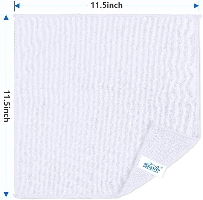 HOMEXCEL 100PK Microfiber Cleaning Cloth, Cleaning Rag - Image 7