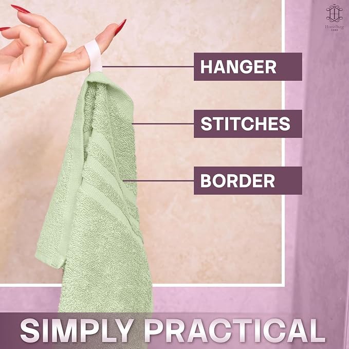 CORE 4-Piece Cotton Hand Towels - Image 5