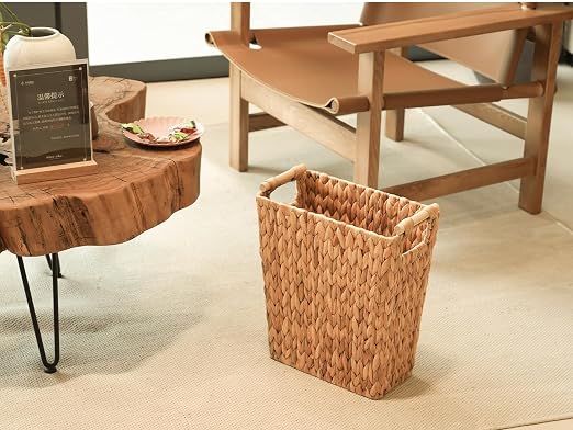 Coeusy 6 Gallon Wicker Trash Can - Image 8