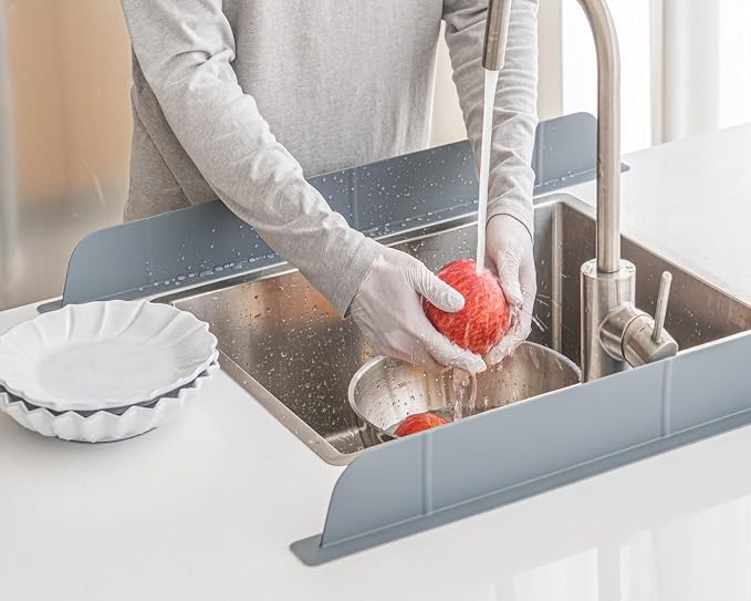 30 inch Premium Kitchen Sink Silicone Water Splash Guard SIZE UPGRADE 30" and - Image 9