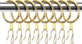Hotop 30 Pcs Metal Curtain Rings by HOTOP