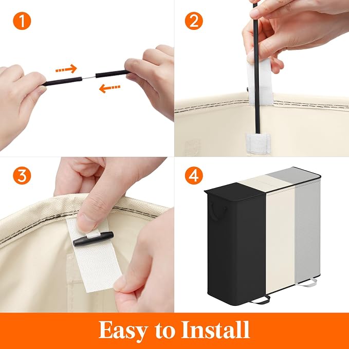 Lifewit Laundry Hamper with Lid, Removable Laundry Bags - Image 4