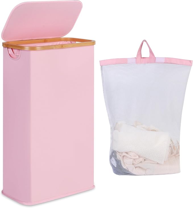 iEGrow 65L Slim Laundry Hamper, Narrow Laundry Basket by iEGrow