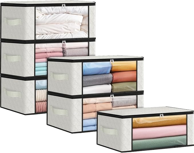 35L Closet Organizers, Foldable Under Bed Storage Containers | Storage Bags by Fabtotes