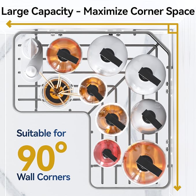 YASONIC Corner Shower Caddy Adhesive, 100% Rustproof Shower Organizer - Image 3