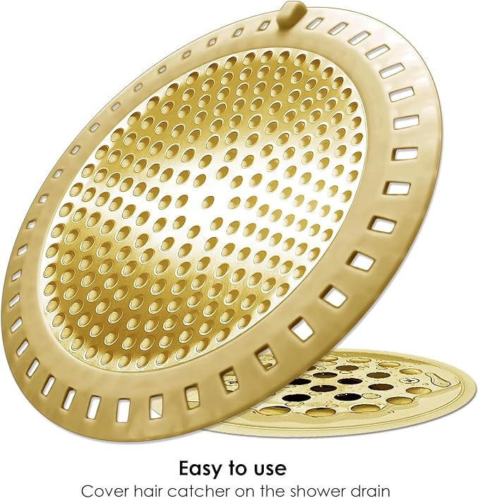 Seatery 2PCS Hair Catcher Shower Drain/Strainer/Cover/Filter/Trap, Bathtub - Image 3