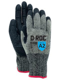 MAGID D-ROC ANSI A2 Heat-Resistant Work Gloves with Sandy Nitrile Coating, 72 Pairs, Size 8/Medium, GPD249