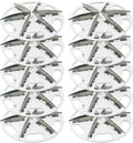 10-Pack Fabric Shaver Replacement Blades, 57mm Alloy Pill Shaver 6-Blade Head by Unknown