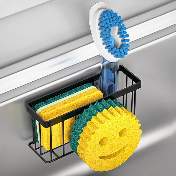 MURLONG Sponge Holder Smiley Face, Sink Organizer by MURLONG