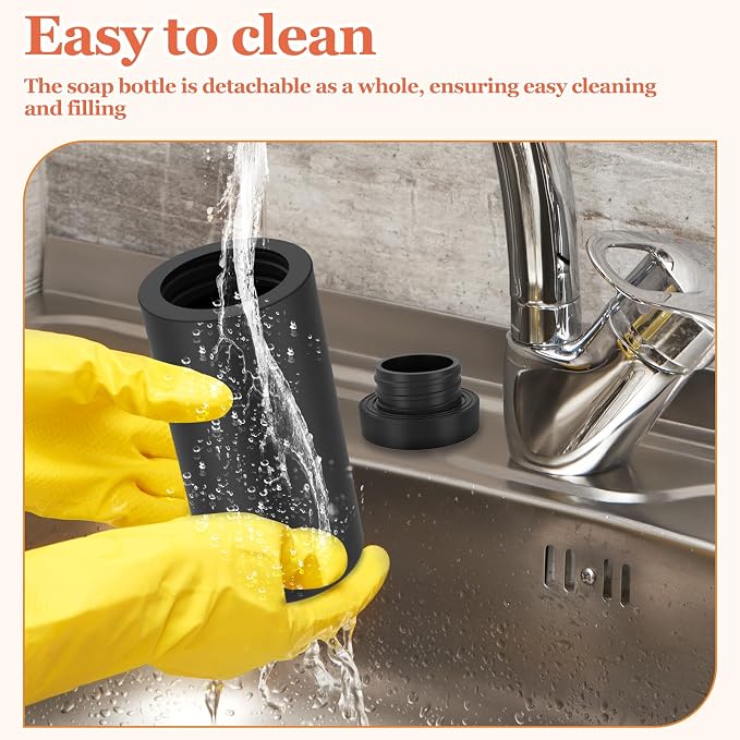 Silicone Dish Soap Dispenser, Reusable Dish Soap Bottle, Refillable Dish Soap - Image 5