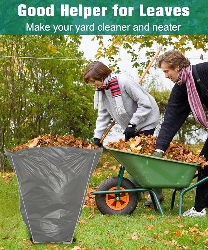 Outdoor Garden Trash Bag Holder Metal Lawn Leaf Bag Holder, Lawn Party - Image 4