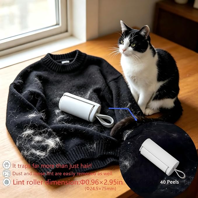 Ucitod2 in 1 Lint Remover Shaver and Lint Roller, Rechargeable Fabric Shaver | - Image 3