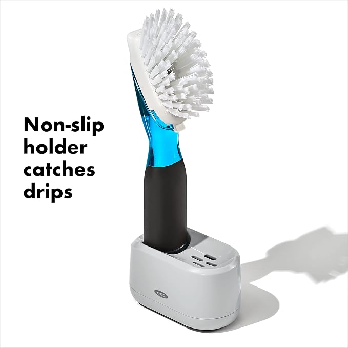 OXO Good Grips Soap Dispensing Dish Brush Storage Set - Image 5