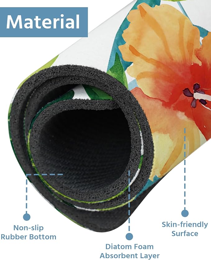 Patterned Sink Faucet Mat Kitchen Splash Guard Super Absorbent Drying Mat - Image 4