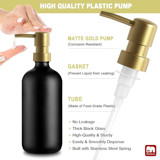 GMISUN Dish Soap Dispenser for Kitchen, 17 fl oz Dish Soap Dispensers - Image 4