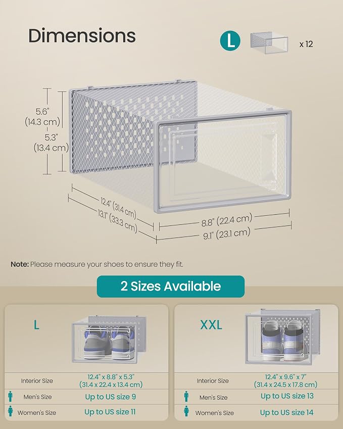 SONGMICS Shoe Boxes - Image 5