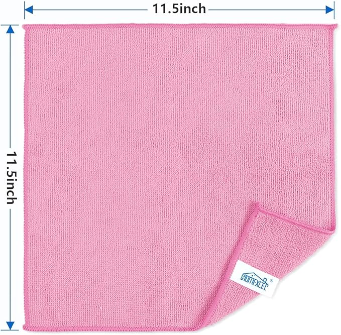 HOMEXCEL 50PK Microfiber Cleaning Cloth, Cleaning Rag - Image 7