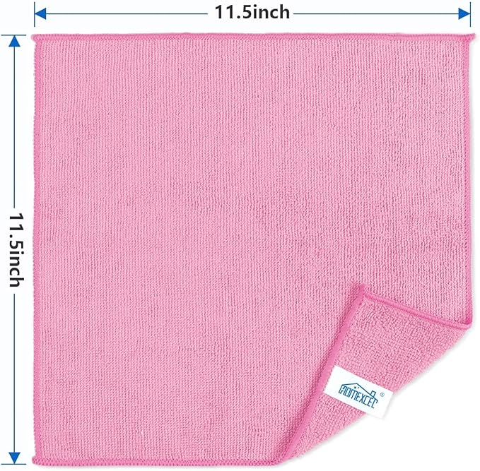 HOMEXCEL 50PK Microfiber Cleaning Cloth, Cleaning Rag - Image 7