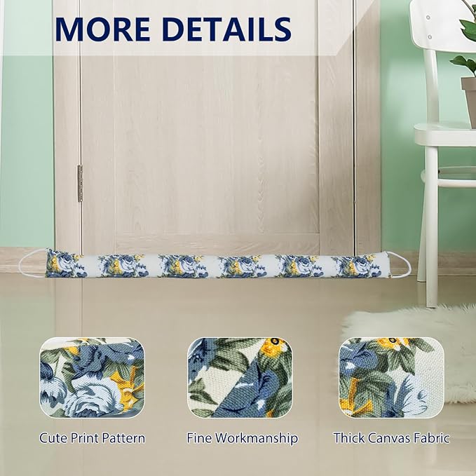 2 Pack 36 Inch 2.8 Inch Wide Slim Under Door Blocker Door Draft Stopper - Image 5