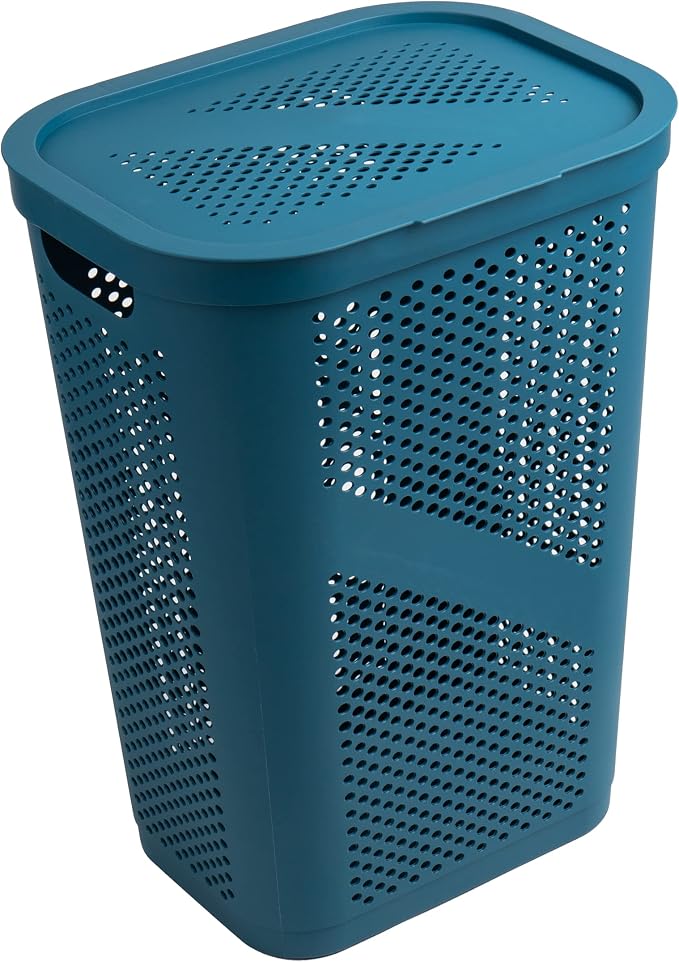 Mind Reader 60L Slim Laundry Hamper, Clothes Basket, Ventilated - Image 6
