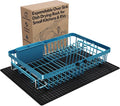 Blue Dish Drying Rack Over The Sink by MAJALiS