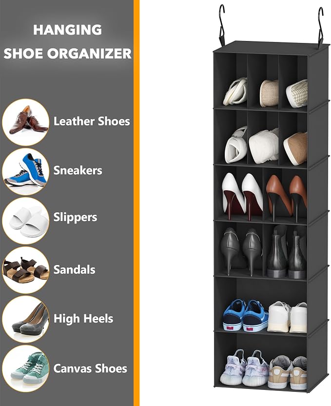 SpaceAid 2 Pack Hanging Closet Organizer and Storage - Image 6