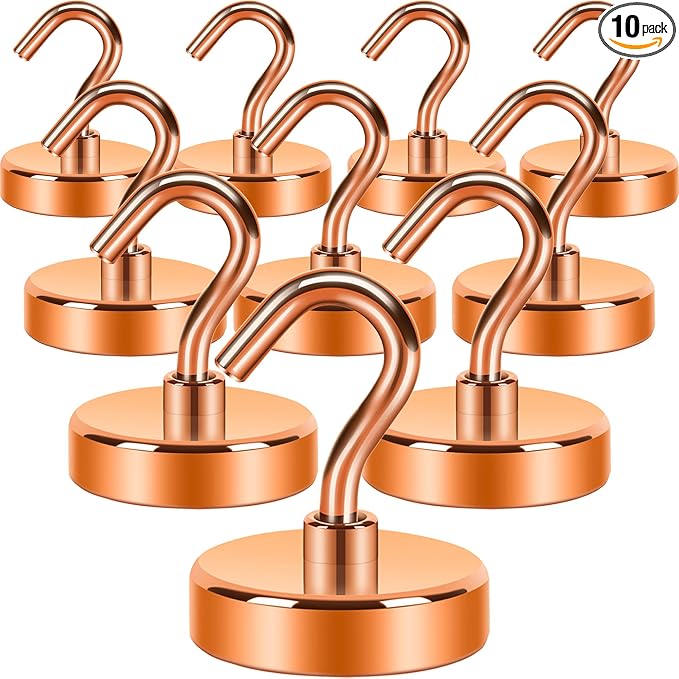 Neosmuk Magnetic Hooks, 85lb Heavy Duty, 10 Pack by Neosmuk