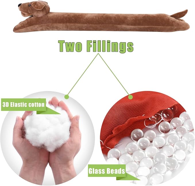 36 Inch Heavy Duty Under Door Draft Stopper, Cute Animals Shape Door & Window - Image 4