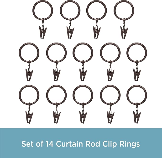 Kenney 5/8 In. To 3/4 In. Clip Curtain Ring - Image 4