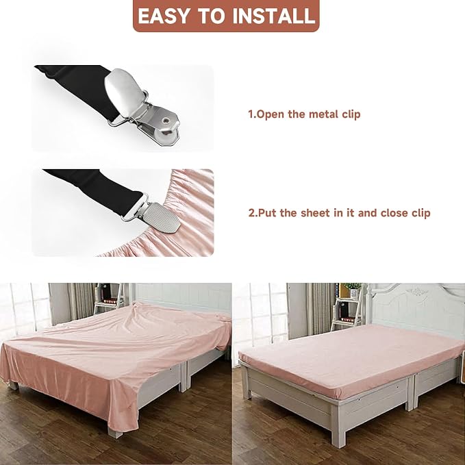 Bed Sheet Straps, Upgrade Fitted Bed Sheet Holders - Image 4