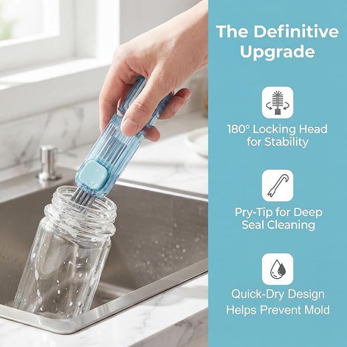 2Pcs 4 in 1 Cup Lid Gap Cleaning Brush Set, Kitchen Gadgets - Image 7