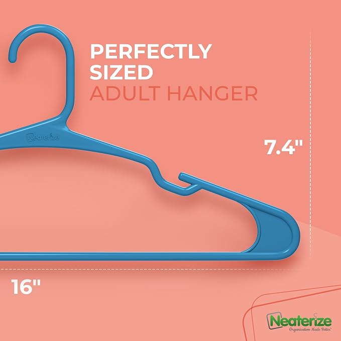 NEATERIZE Clothes Hangers Plastic 50 Pack - Image 2