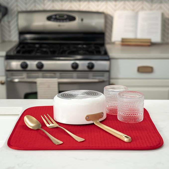 S&T INC. Dish Drying Mat, Kitchen Counter Mat - Image 4