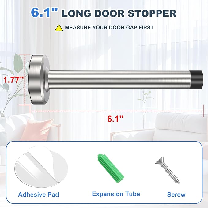 6.1 Inch Adhesive Door Stoppers - Image 2