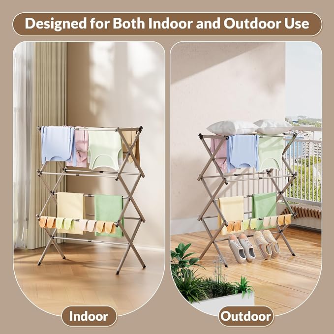 Collapsible Floor Drying Rack - Image 4