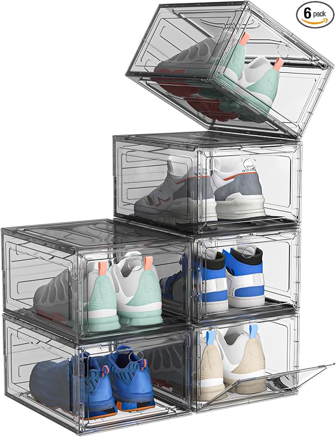 ARSTPEOE Upgrade Harder Solid Plastic Shoe Organizer, Shoe Storage by ARSTPEOENeatChic