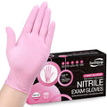 SwiftGrip Pink Nitrile Gloves, Industrial Gloves Disposable Latex Free by SwiftGrip