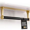 Gold Paper Towel Holder Under Cabinet, Space-Saving by Lagarto