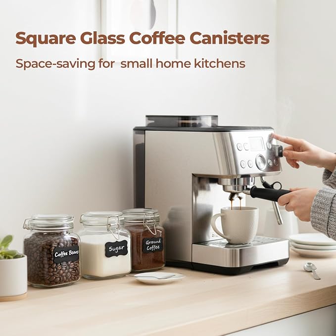ComSaf Square Glass Pantry Jars - Image 3