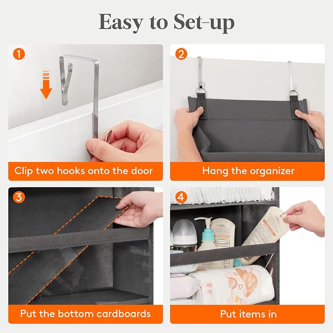 Lifewit 1 Pack Over the Door Organizer, 12 Section Clear Window Hanging Storage - Image 7
