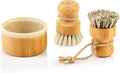 SUBEKYU Bamboo Dish Scrub Brush, Produce Brush, 2 Pack by SUBEKYU