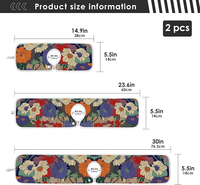 Japanese Purple Red Poppy Poppy Butterfly Leaf Sink Mat - Image 4