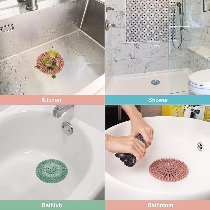Gotega 5 Pack Sink Drain Strainer, Hair Catcher - Image 2
