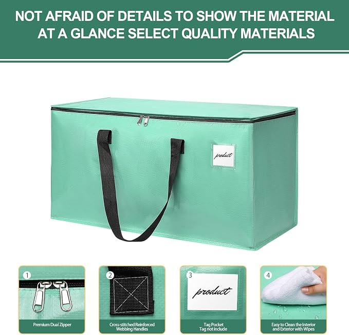 Moving Bags Heavy Duty Mint Green – Large Packing Bags - Image 2