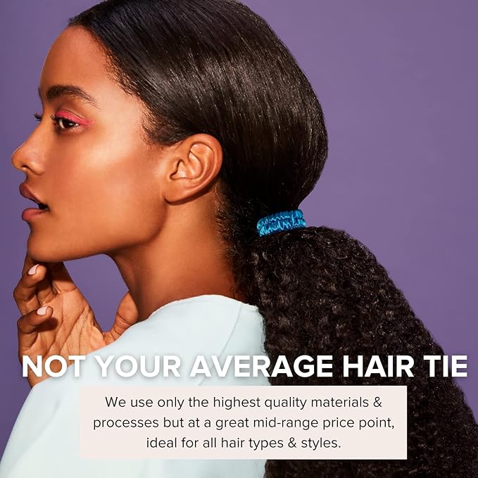 SILKE Hair Ties - Cleopatra | 100% Luxurious Silk Scrunchies (6 Pack) | Gentle on Hair, All Hold, No Damage | Ideal for All Hair Types & Styles