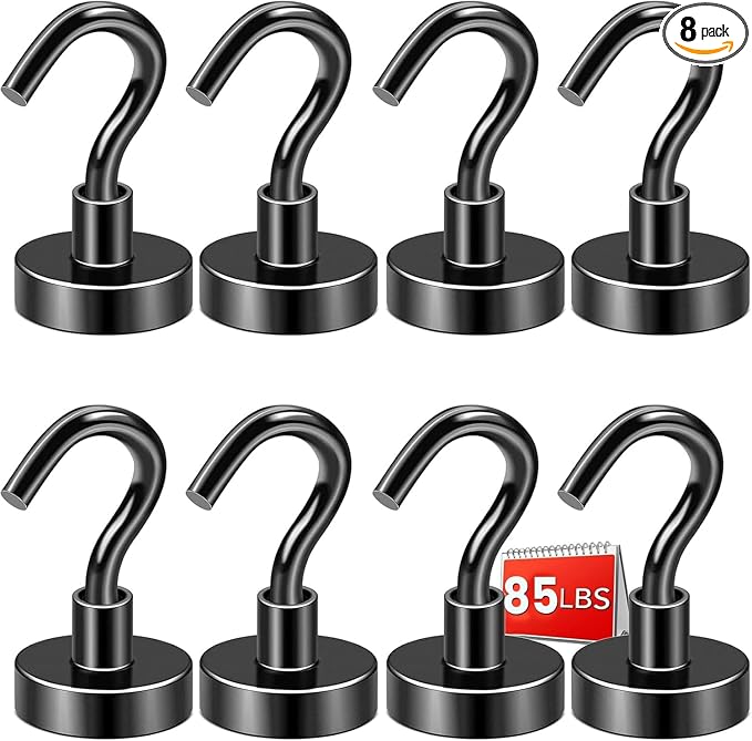 DIYMAG Magnetic Hooks, 85lbs Heavy Duty Magnets by DIYMAG
