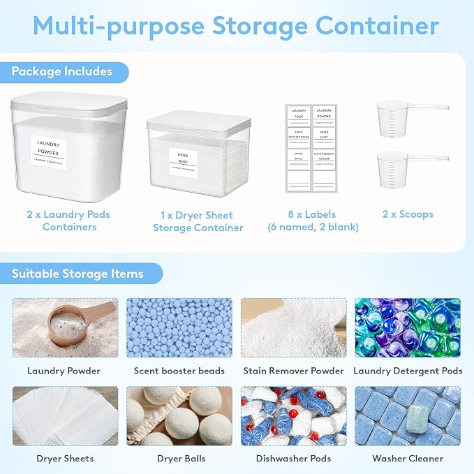 Lifewit Laundry Pods Container - Image 6